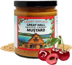 Cherry Republic Great Hall Smooth Cherry Cream Mustard – Spicy & Creamy Mustard with Tart Cherry Bits | Perfect for Sandwiches, Pretzel Dip & Charcuterie Boards - 10 Ounces Smooth Cherry 9 Ounce (Pack of 1)