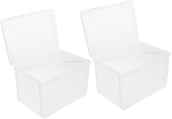 DOITOOL 2PCS Clear Bread Container Cases for Fridge, Bread Keepers for Homemade Bread, Rectangular Loaf Bread Boxs Sliced Bread Container for Storing Banana Bread or Pumpkin Bread