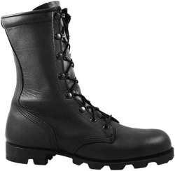 McRae All Leather Combat Boots with Panama Sole