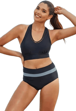 V-Neck Bikini Set