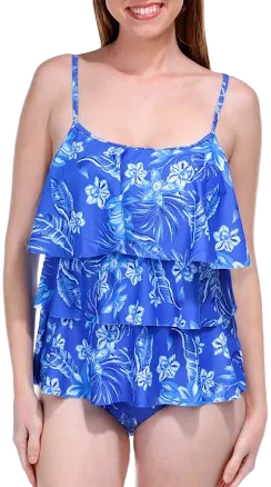 Floral Print One Piece Swimsuit