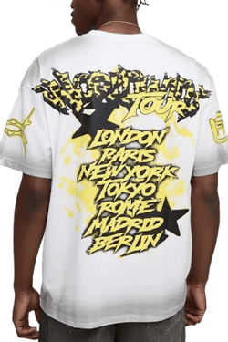 Oversized Graffiti Graphic T-Shirt
