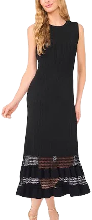 Ted Baker Women's Pointelle Sleeveless Midi Dress