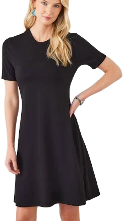 Karen Kane Women's Short Sleeve A-Line Dress