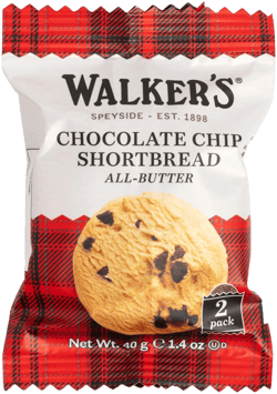 Walkers 2 Piece Shortbread Chocolate Chip Cookies, 0.24 Pound