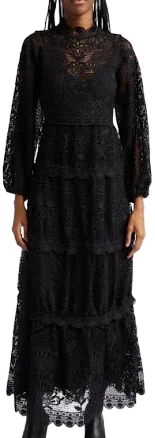 Solution Maxi Dress 3/4 Sleeve Not Long Sleeve
