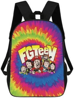 Game Fgteev Unisex, Leisure Backpack for Adults ,17 Inch Backpack, Large Capacity Travel Backpack, Men's And Women's Laptop Backpacks, Adult Unisex,