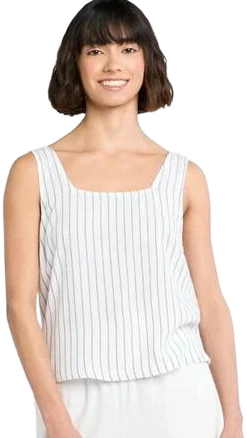 Time and Tru Women's Woven Tank Top