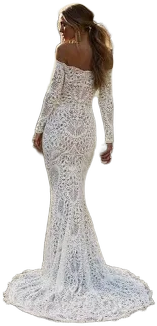 Grace Loves Lace Nathalia Off the Shoulder Lace Wedding Dress