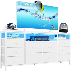 10 Drawer Dresser TV Stand