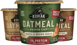 Kodiak Cakes Instant Oatmeal Cup Variety Pack: Peanut Butter Chocolate Chip, Maple & Brown Sugar, & Chocolate Chip