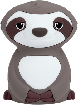 Nuby Sloth Baby Silicone Nightlight, Rechargeable, Color Changing Touch Night Light for Kids Bedside
