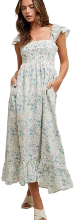 Eleanor Floral Midi Dress