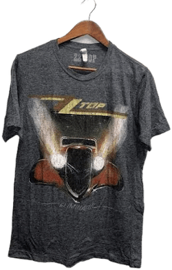 Next Level Apparel Men's Zz Top Shirt Eliminator Car Graphic Band Tour Tee