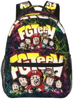 Fgteev Family Backpacks Large Capacity Travel Backpack Laptop Bag Lightweight Daypack, Black