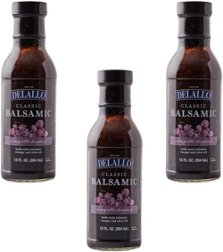 DeLallo Balsamic Vinaigrette Dressing, Italian Dressing for Salads and Marinades, Sweet and Tangy Flavor, Made with Olive Oil, Vegan, 12 oz Bottle (3 Pack) 12oz (Pack of 3)