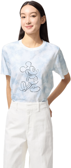 UNIQLO Women's Disney in Blue UT Graphic T-Shirt
