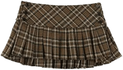 NOBRAND Y2k Preppy Plaid Mini Skirt