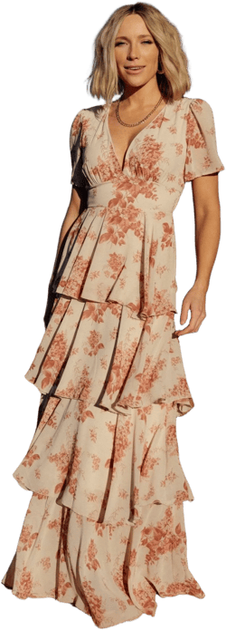 Montaigne Ruffle Maxi Dress