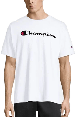 Champion Men's Script Logo Tee