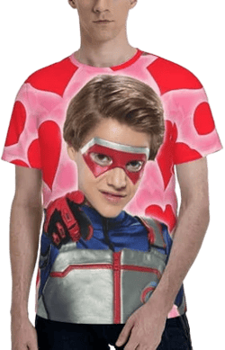 Hobaxiatinr Henry Danger T Shirt For Men Women, Graphic Print Casual Unisex Short Sleeve Summer Funny Top Tees Shirt, Adult Unisex, Size: 3XL