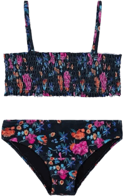 Emily Floral Print Smocked Bikini