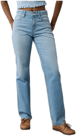 AE Stretch Super High-Waisted Straight Jean