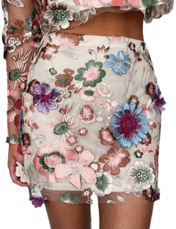 Forever Florals Mini Skirt