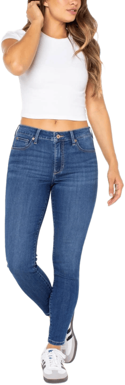 Celebrity Pink Juniors' Mid Rise Skinny Ankle Jeans