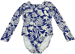 Kate Spade Long Sleeve Tropical Foliage Swimsuit