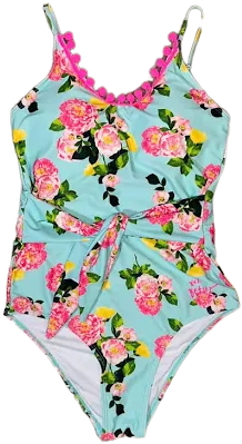 Betsey Johnson Women's Floral One Piece Swim Bathing Suit
