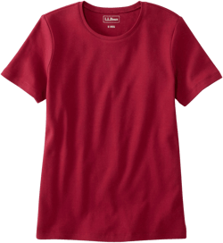 L.L.Bean Women's Cotton Short-Sleeve Crewneck Tee