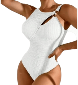 Swimsuits for Women 2025 One Piece Sexy Strappy Bathing Suit Soild Swimming Suits with Woven Jacquard Tummy Contro1 Athletic Swimwear