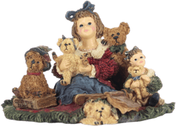 Boyds Bears Dollstone Figurine Kelly & Company The Bear Collector #3542 Box