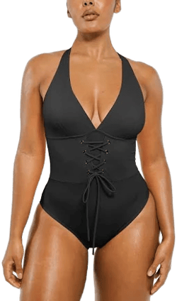 Shapellx Plunge Corset Shaping Swimsuit