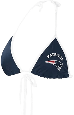G-III Apparel Women's New England Patriots Perfect Match Bikini Top