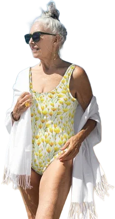 Unique Floral Swimsuit Print