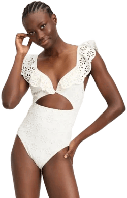 Kate Spade Women's Ruffle One-Piece Swimsuit