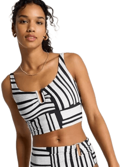 Calia Women's U-Bar Long Line Bikini Top