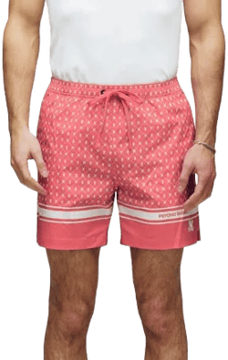 Psycho Bunny Hunter Bunny Print Swim Trunks