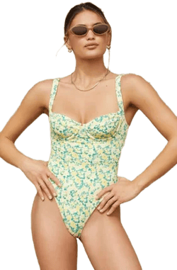 Floral Charlotte Underwire One Piece Swimsuit
