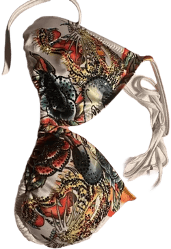 Ed Hardy Dragon Rhinestone Tattoo Tie Bikini