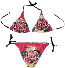 Ed Hardy Christian Audigier Vintage Y2k Bikini