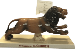 Coalport My Goodness My Guinness Lion Figure Figurine Limited Edition Millennium Collectables with Certificate