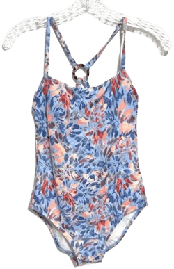 Freely Swim Floral Print One Piece Swimsuit