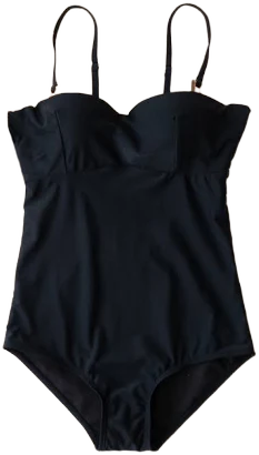 Bustier Open Back One-Piece Swimsuit