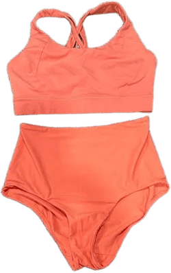 Lululemon Athletica Coral High-Waisted Bikini Set