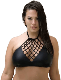Ashley Graham Crisscross Bikini Top
