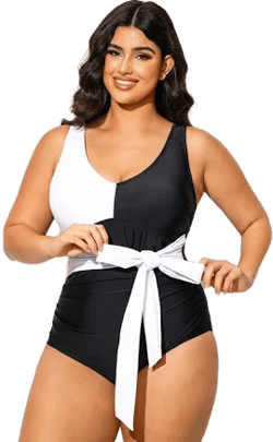 Meet.Curve Women's Self-Tie One Piece Swimsuit