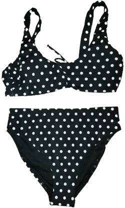 Ashley Graham Polka Dot Swimsuit